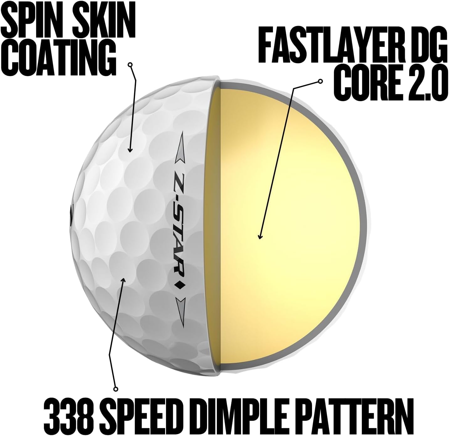 Amazon.co.jp: Srixon Z-Star ダイヤモンドゴルフボール、ダイヤモンド